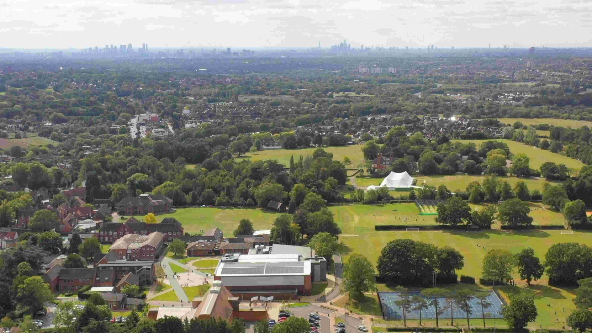 Chigwell School aerial view london essex private independent (2)